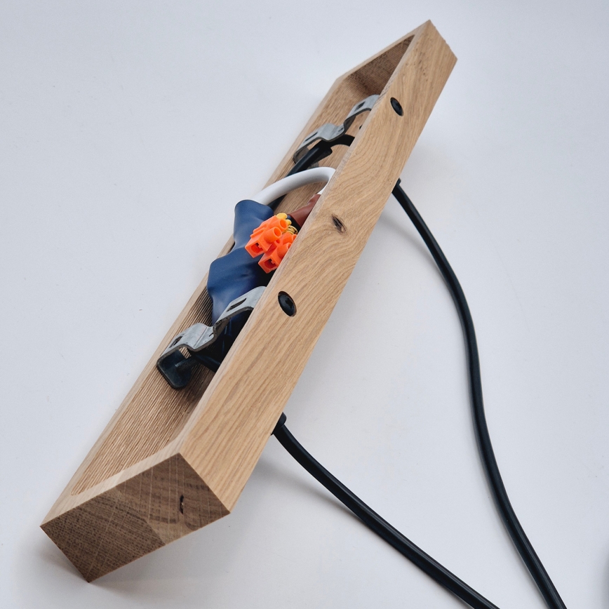 Brilagi - Luster na lanku WOODY BASKET 2xE27/60W/230V dub