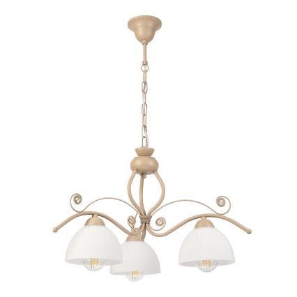 Brilagi - Luster na reťazi ANTICO MODERN 3xE27/60W/230V béžová