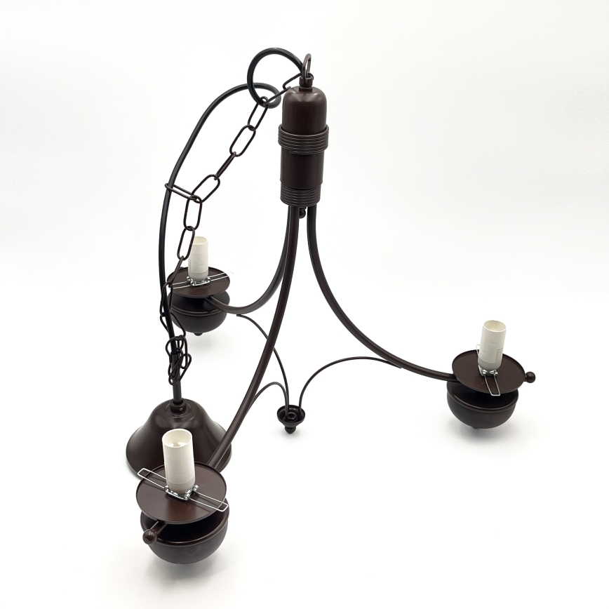 Brilagi - Luster na reťazi COTTAGE 3xE14/40W/230V dub/biela