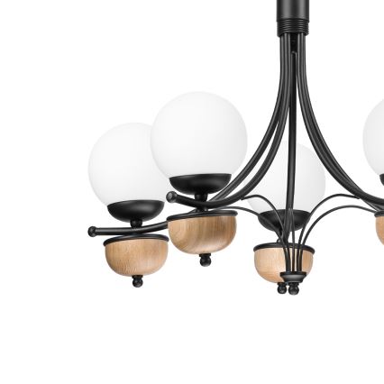 Brilagi - Luster na reťazi COTTAGE 5xG9/40W/230V buk/biela
