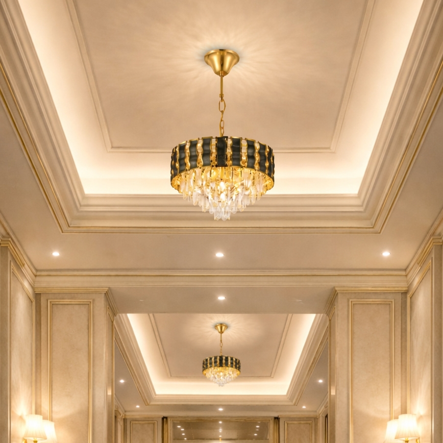 Brilagi - Luster na reťazi CRISTAL 5xE14/40W/230V priemer 38 cm