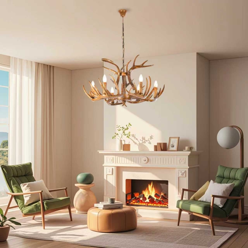 Brilagi - Luster na reťazi DEER 6xE14/10W/230V pr. 80 cm