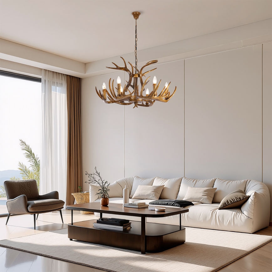 Brilagi - Luster na reťazi DEER 6xE14/10W/230V pr. 80 cm