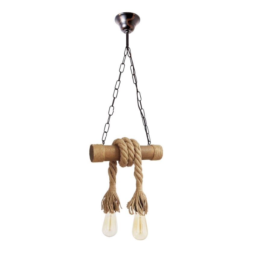 Brilagi - Luster na reťazi KOS 2xE27/60W/230V buk