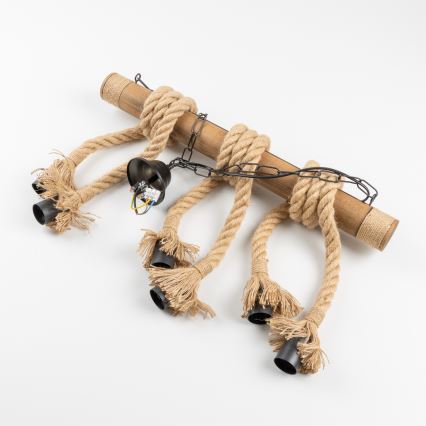 Brilagi - Luster na reťazi KOS 6xE27/60W/230V buk