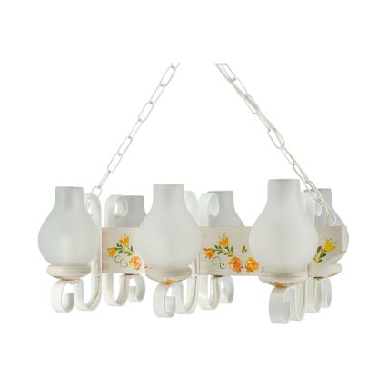 Brilagi - Luster na reťazi QUEEN 3xE14/40W/230V buk/krémová