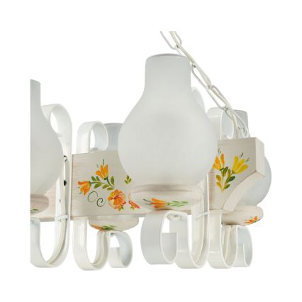 Brilagi - Luster na reťazi QUEEN 3xE14/40W/230V buk/krémová