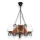 Brilagi - Luster na reťazi QUEEN 3xE14/40W/230V buk/orech