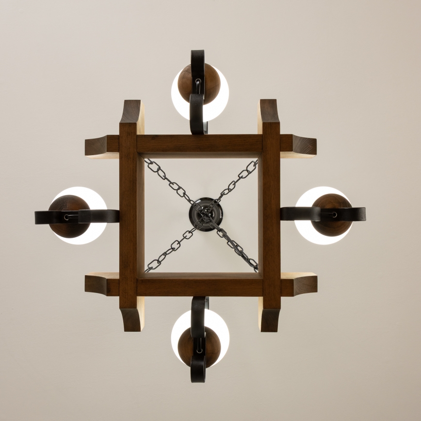 Brilagi - Luster na reťazi QUEEN 4xE14/40W/230V buk