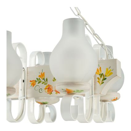 Brilagi - Luster na reťazi QUEEN 4xE14/40W/230V buk/krémová