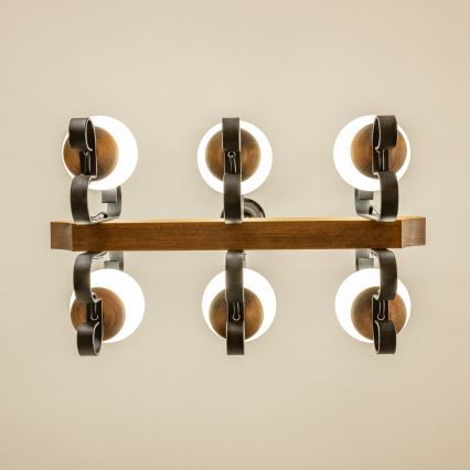 Brilagi - Luster na reťazi QUEEN 6xE14/40W/230V buk