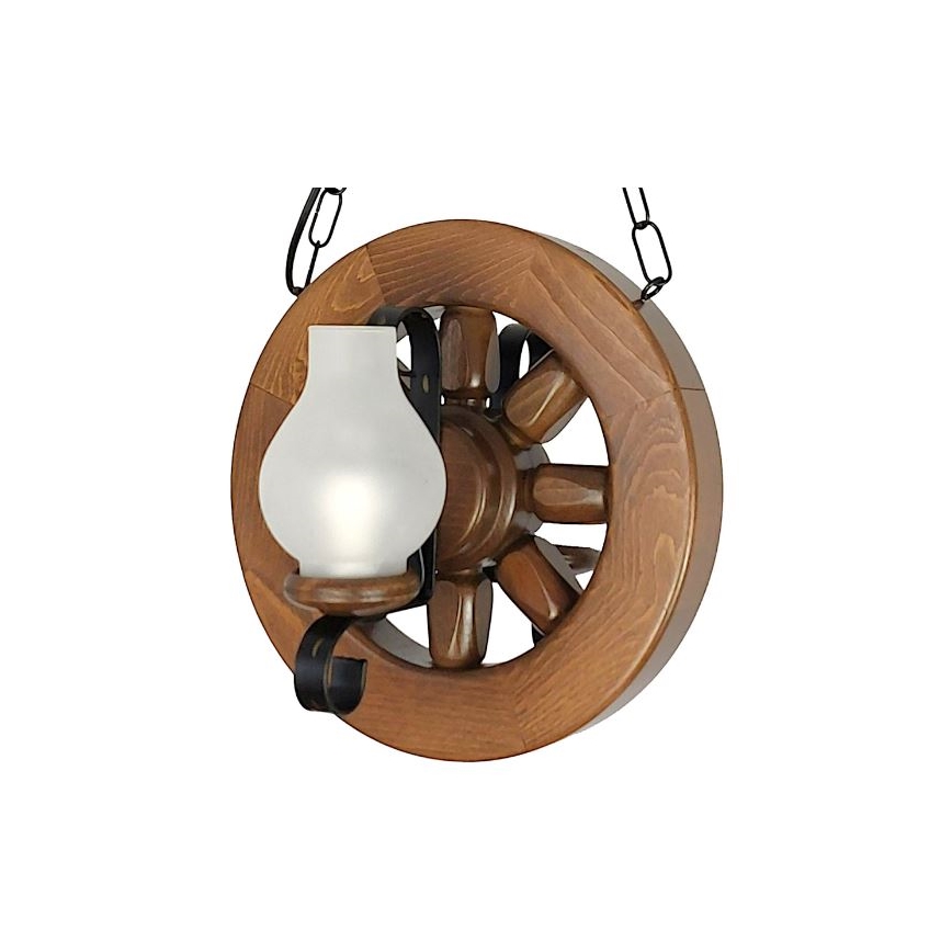 Brilagi - Luster na reťazi ROATA 2xE14/40W/230V buk/orech