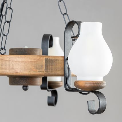 Brilagi - Luster na reťazi ROATA 3xE14/40W/230V buk