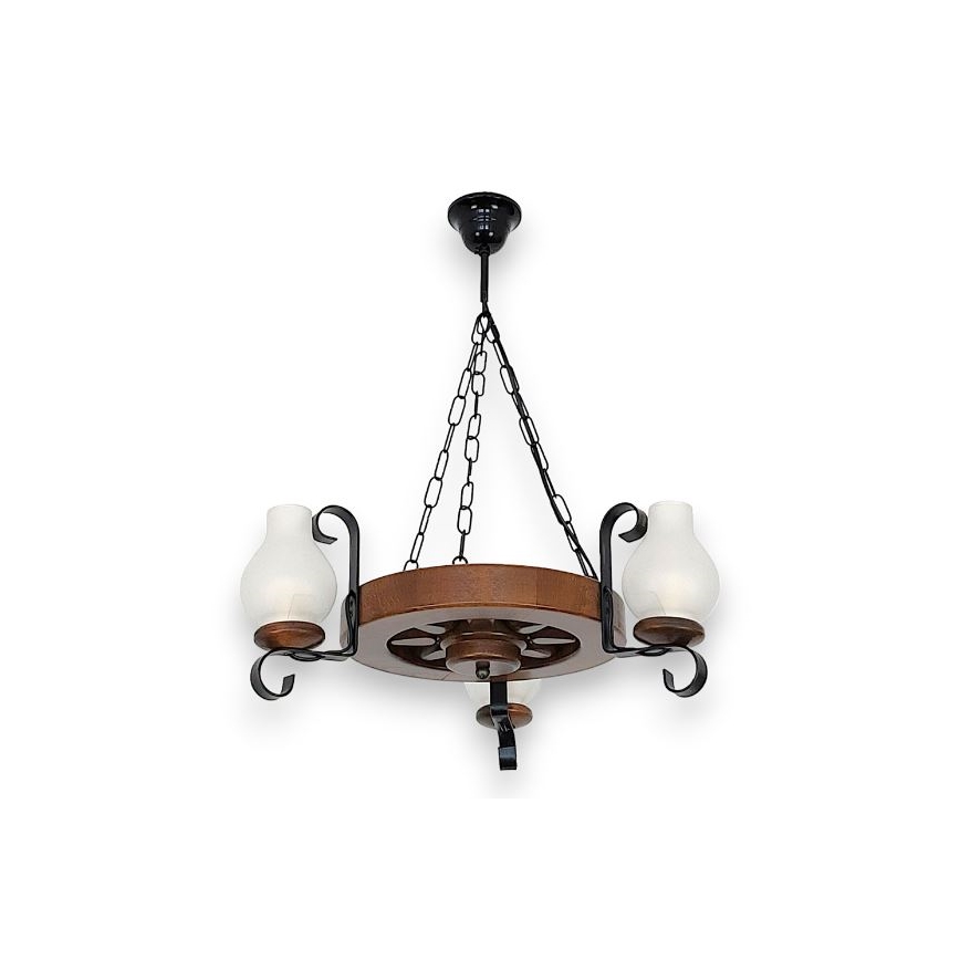 Brilagi - Luster na reťazi ROATA 3xE14/40W/230V buk/orech