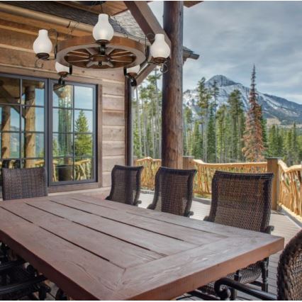 Brilagi - Luster na reťazi ROATA 5xE14/40W/230V buk/orech