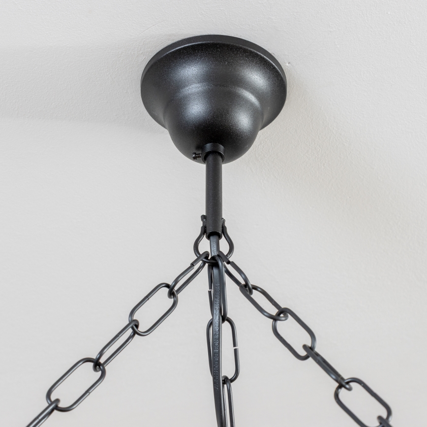 Brilagi - Luster na reťazi ROATA 6xE14/40W/230V priemer 70 cm buk/orech