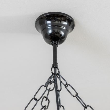 Brilagi - Luster na reťazi ROATA 8xE14/40W/230V pr. 70 cm buk/orech