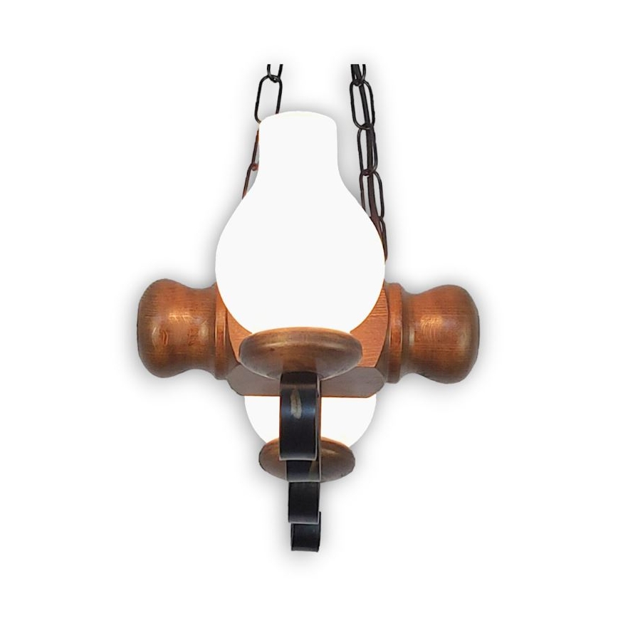 Brilagi - Luster na reťazi RUSTIC 2xE14/40W/230V buk/orech