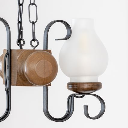 Brilagi - Luster na reťazi RUSTIC 2xE14/40W/230V buk/orech