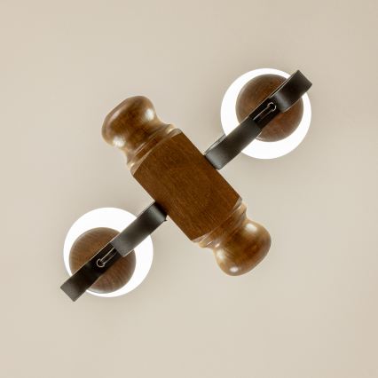 Brilagi - Luster na reťazi RUSTIC 2xE14/40W/230V buk/orech