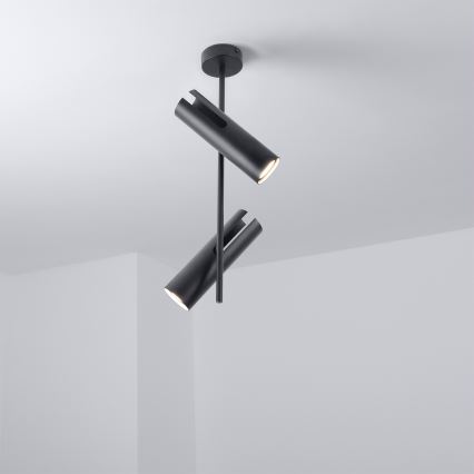 BRILAGI - Luster na tyči BRANCH 2xGU10/30W/230V čierna
