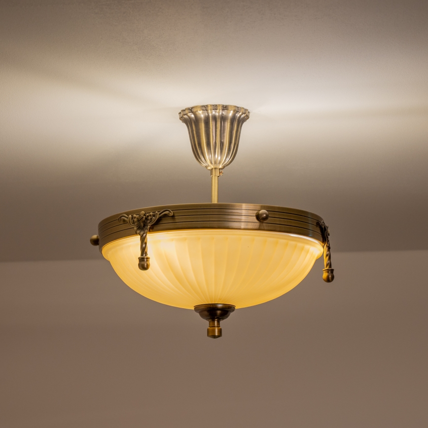 BRILAGI - Luster na tyči CLASSIC 3xE14/60W/230V mosadz