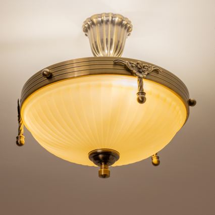 BRILAGI - Luster na tyči CLASSIC 3xE14/60W/230V mosadz