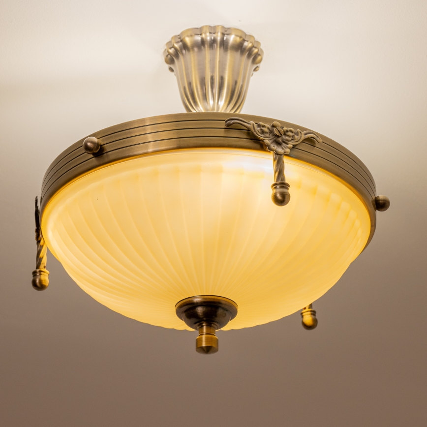 BRILAGI - Luster na tyči CLASSIC 3xE14/60W/230V mosadz
