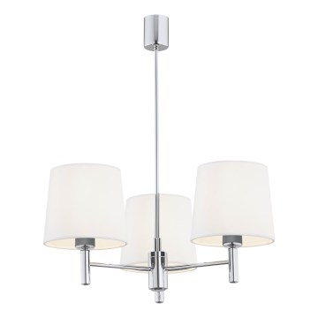 Brilagi - Luster na tyči MONTE 3xE27/15W/230V krémová/lesklý chróm