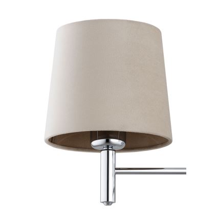 BRILAGI - Luster na tyči MONTE 3xE27/60W/230V béžová/lesklý chróm