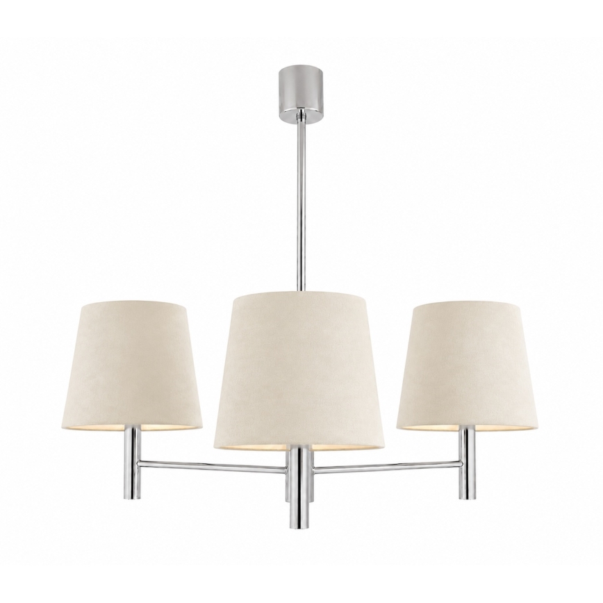 BRILAGI - Luster na tyči MONTE 3xE27/60W/230V krémová/lesklý chróm