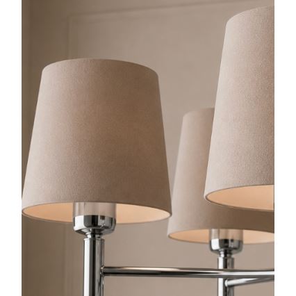 Brilagi - Luster na tyči MONTE 5xE27/15W/230V béžová/lesklý chróm