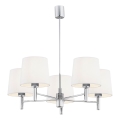 Brilagi - Luster na tyči MONTE 5xE27/60W/230V krémová/lesklý chróm
