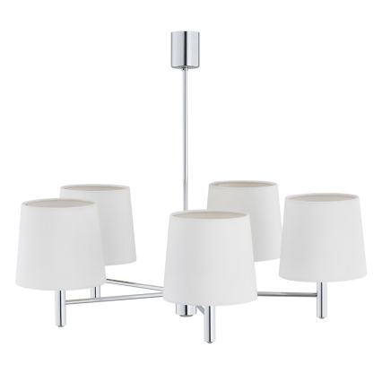BRILAGI - Luster na tyči MONTE 5xE27/60W/230V krémová/lesklý chróm