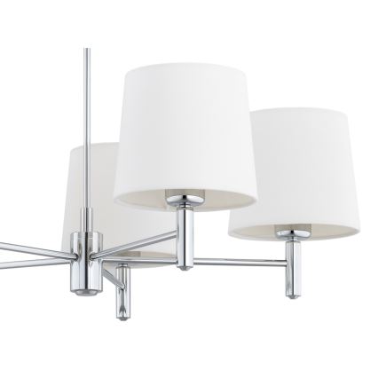 BRILAGI - Luster na tyči MONTE 5xE27/60W/230V krémová/lesklý chróm