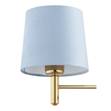 BRILAGI - Luster na tyči MONTE 5xE27/60W/230V modrá/zlatá