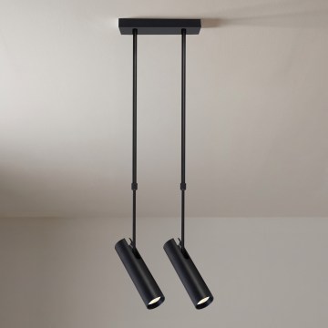 Brilagi - Luster na tyči SELE 2xGU10/30W/230V čierna