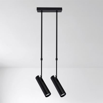 Brilagi - Luster na tyči SELE 2xGU10/30W/230V čierna