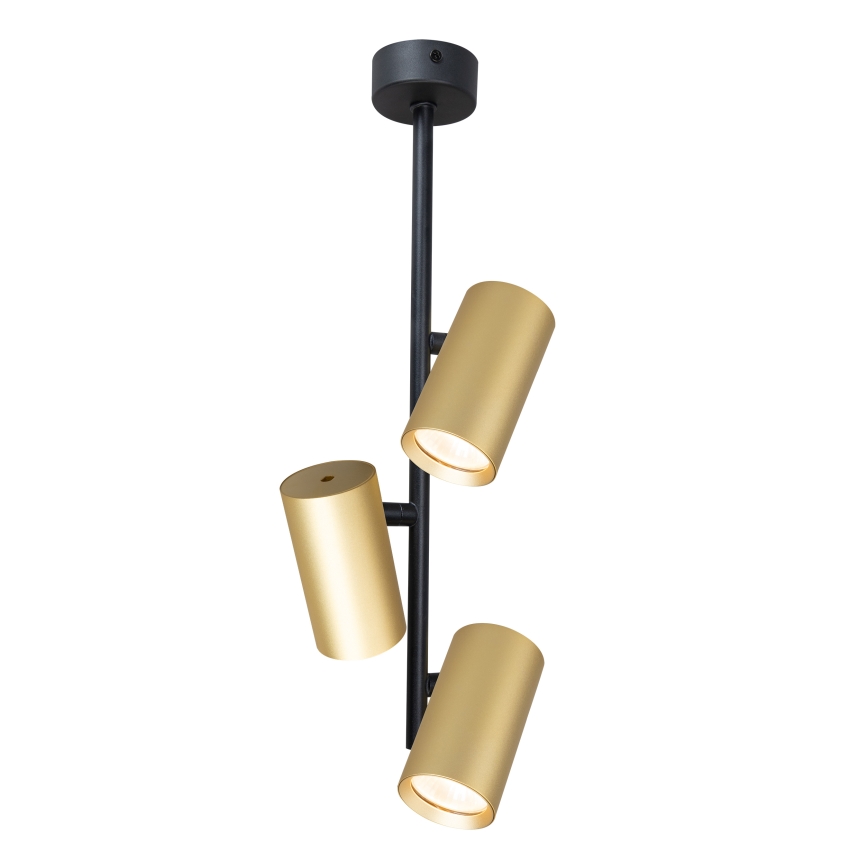 Brilagi - Luster na tyči SELE VERTICAL 3xGU10/30W/230V čierna/zlatá