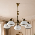 BRILAGI - Luster na tyči TAURUS 5xE27/15W/230V priemer 70 cm bronz