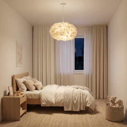 Brilagi - Luster SOLEAIR na lanku 2xE27/40W/230V, pr. 60 cm, biely