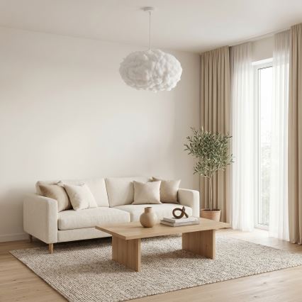 Brilagi - Luster SOLEAIR na lanku 2xE27/40W/230V, pr. 60 cm, biely