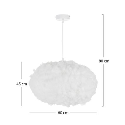 Brilagi - Luster SOLEAIR na lanku 2xE27/40W/230V, pr. 60 cm, biely