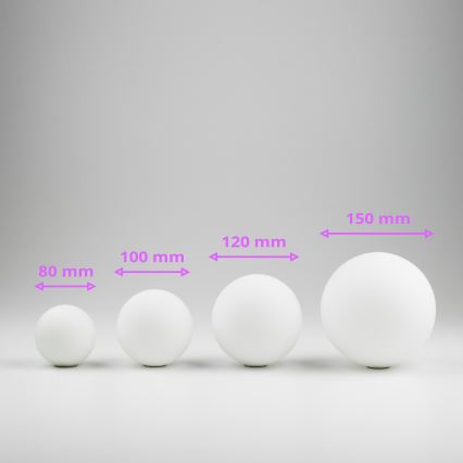 Brilagi - Náhradné sklo k lustru, nástennému svietidlu a lampe MISTEL, MILLA pr. 10 cm biela