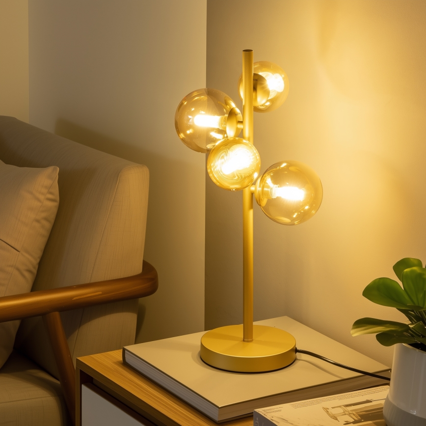 Brilagi - Náhradné sklo k lustru, nástennému svietidlu a lampe MISTEL, MILLA pr. 12 cm zlatá