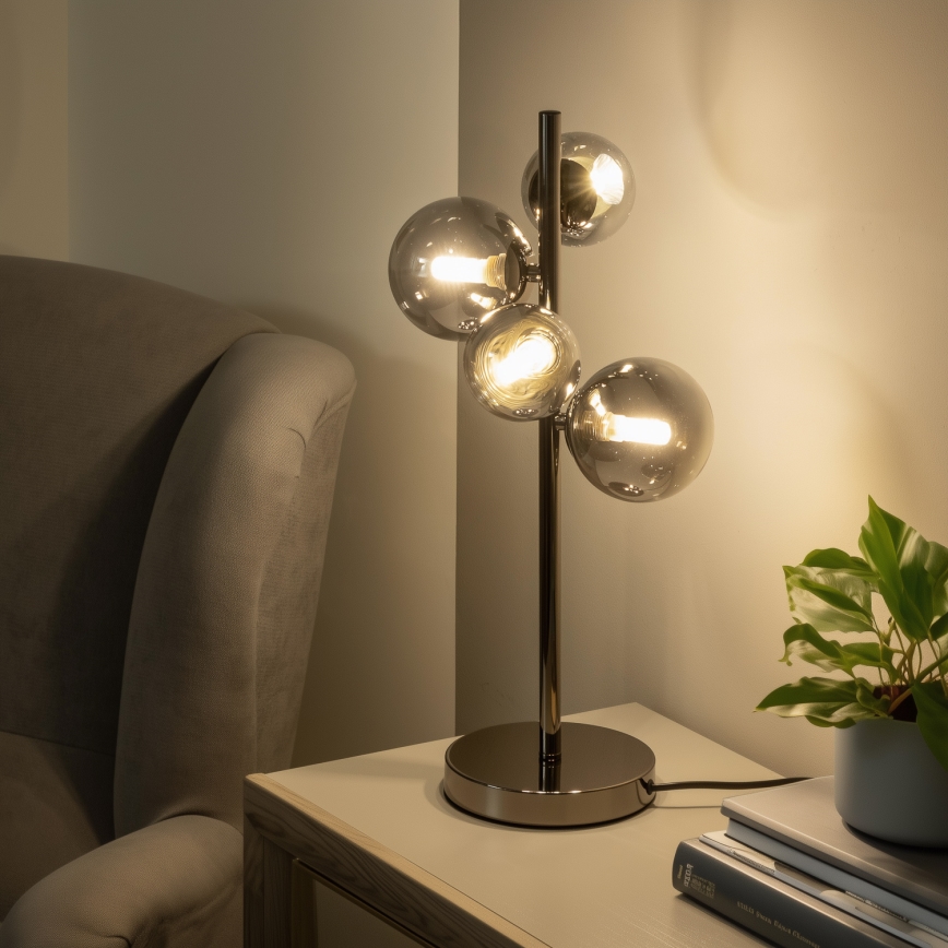 Brilagi - Náhradné sklo k lustru, nástennému svietidlu a lampe MISTEL, MILLA pr. 15 cm dymová