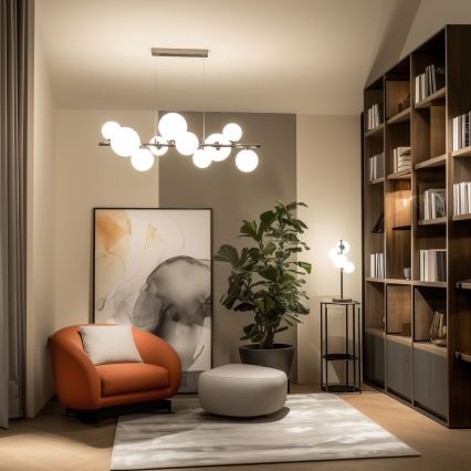 Brilagi - Náhradné sklo k lustru, nástennému svietidlu a lampe MISTEL, MILLA pr. 8 cm biela