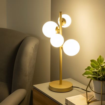Brilagi - Náhradné sklo k lustru, nástennému svietidlu a lampe MISTEL, MILLA pr. 8 cm biela