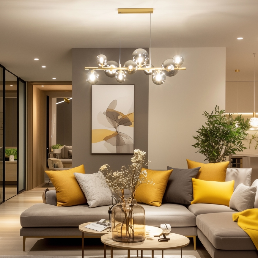 Brilagi - Náhradné sklo k lustru, nástennému svietidlu a lampe MISTEL, MILLA pr. 8 cm dymová