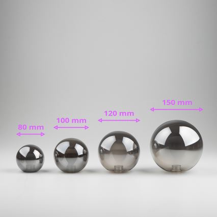 Brilagi - Náhradné sklo k lustru, nástennému svietidlu a lampe MISTEL, MILLA pr. 8 cm dymová